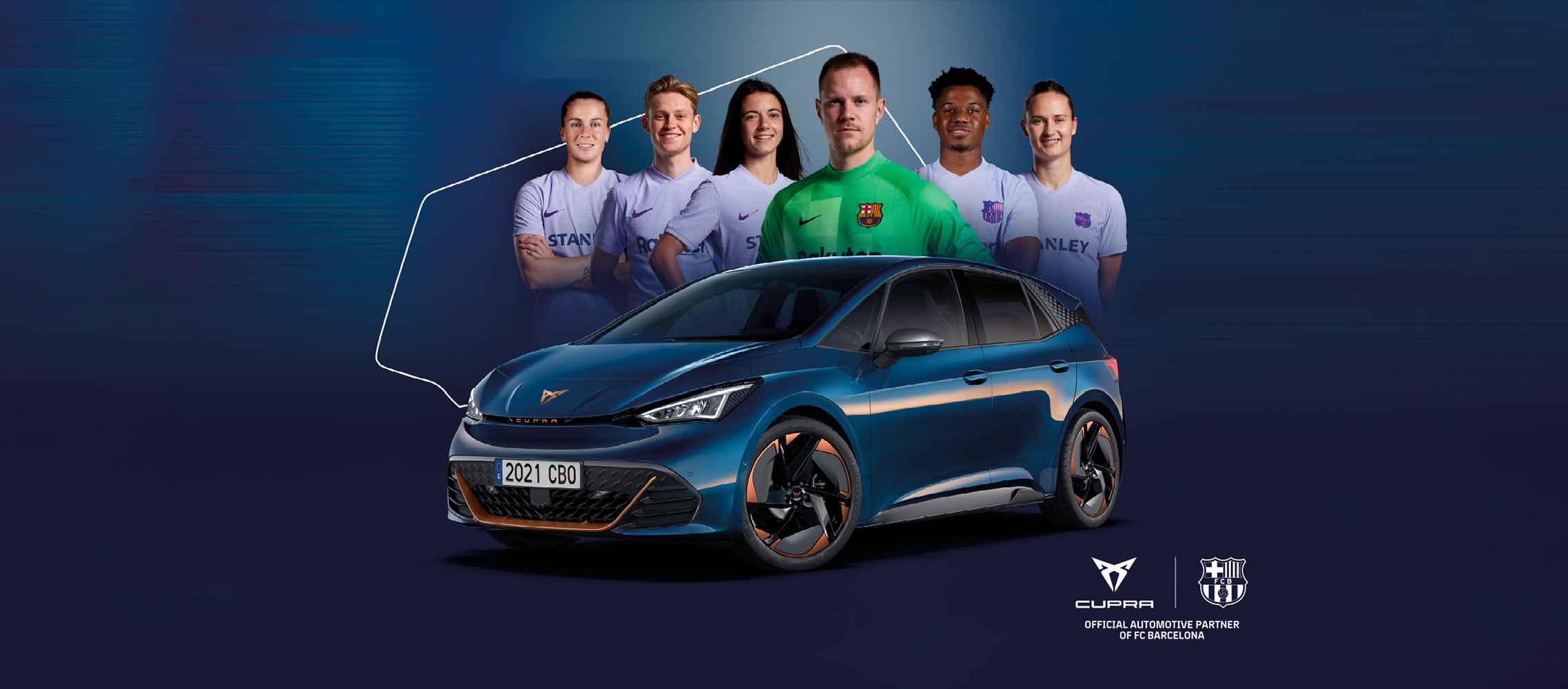 La CUPRA Formentor, la voiture officielle du club FC Barcelone.